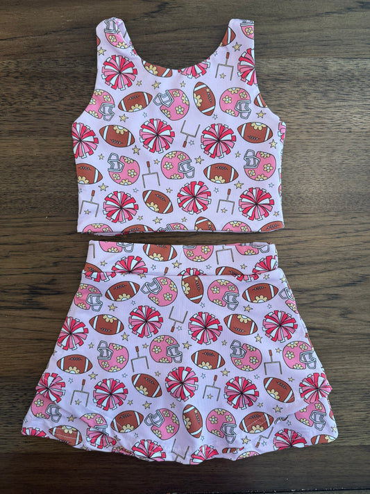 Pink Cheer Athletic Set