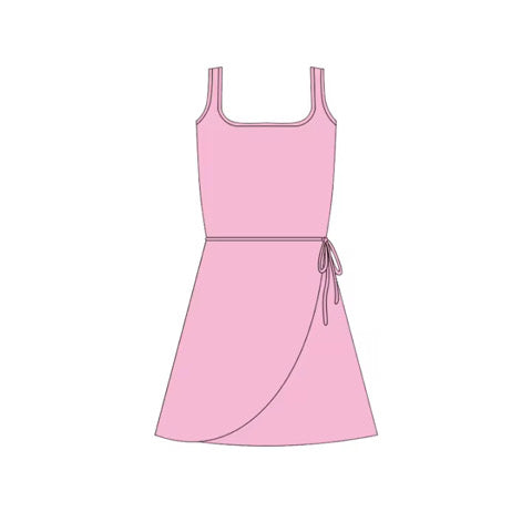 Bubblegum Pink ADULT Athletic Tie Dress PREORDER ETA EARLY SEPTEMBER