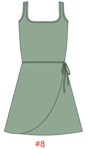 Dusty Sage ADULT Athletic Tie Dress PREORDER ETA EARLY SEPTEMBER