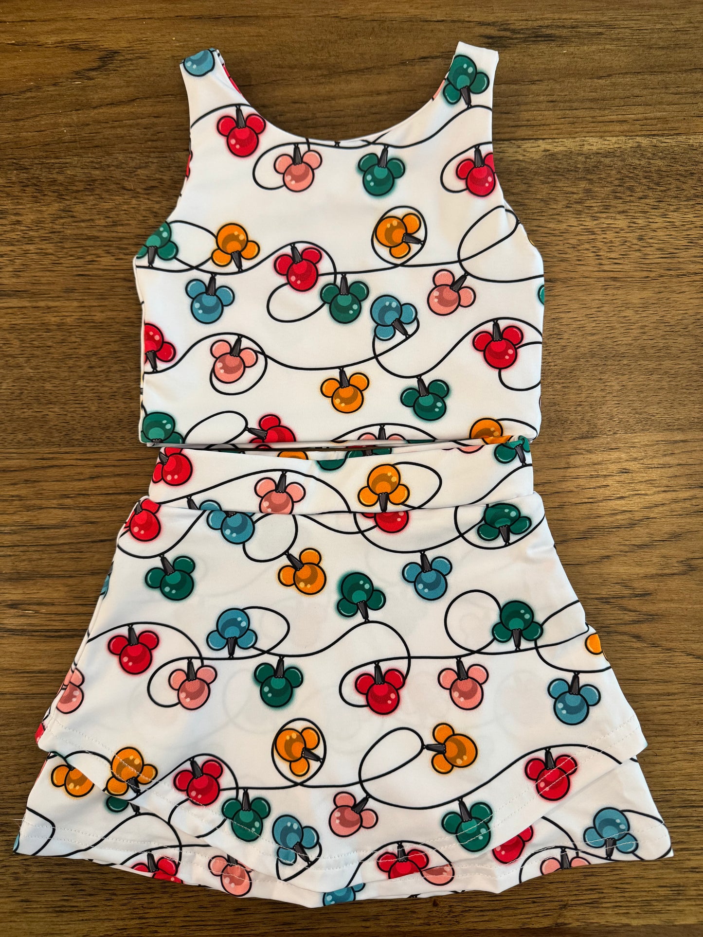 Christmas Mouse Lights Athletic Set