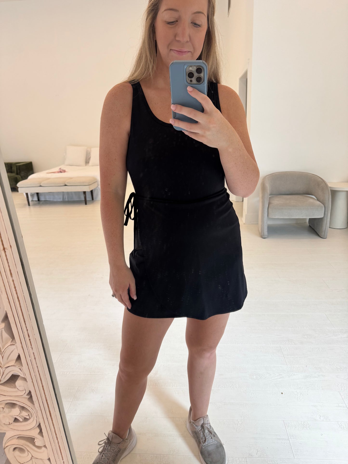 Black ADULT Athletic Tie Dress