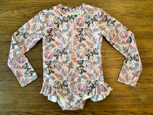 Beach Day Girls Long Sleeve Swim
